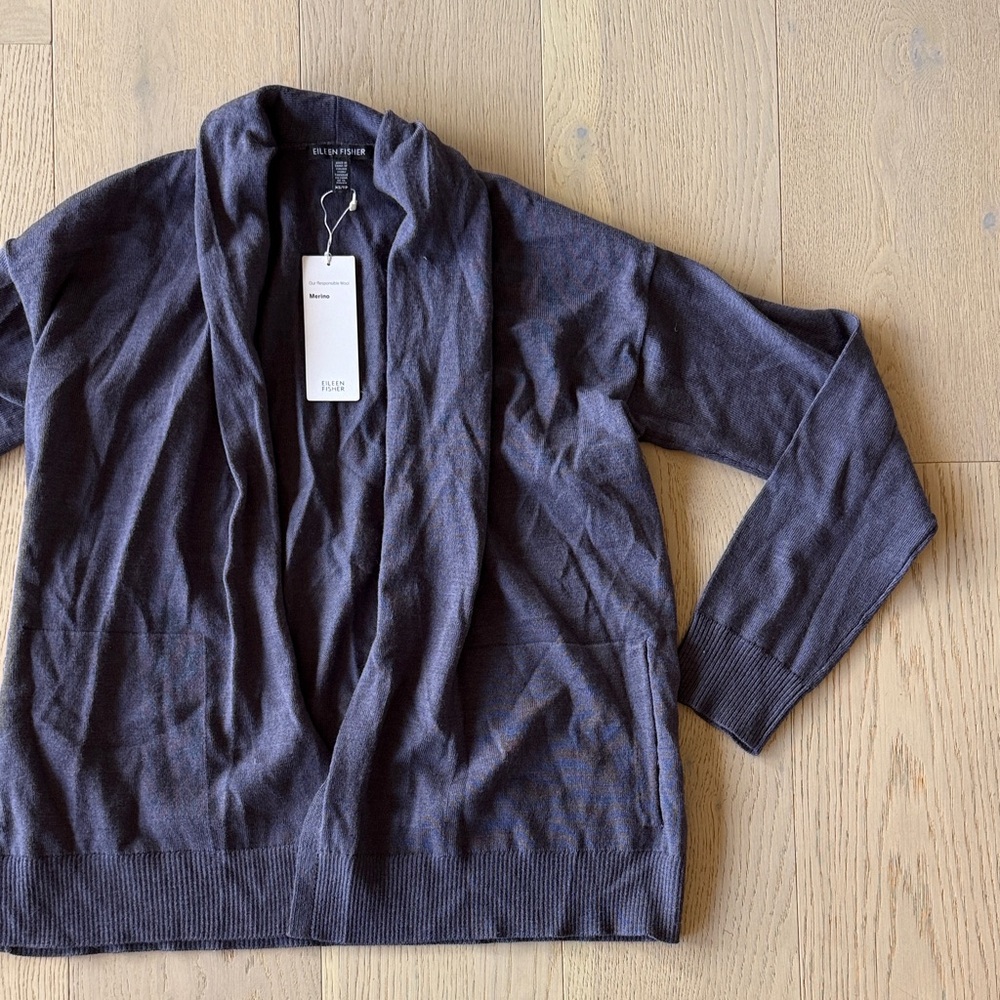 Eileen Fisher Merino Wool Kimono Cardigan